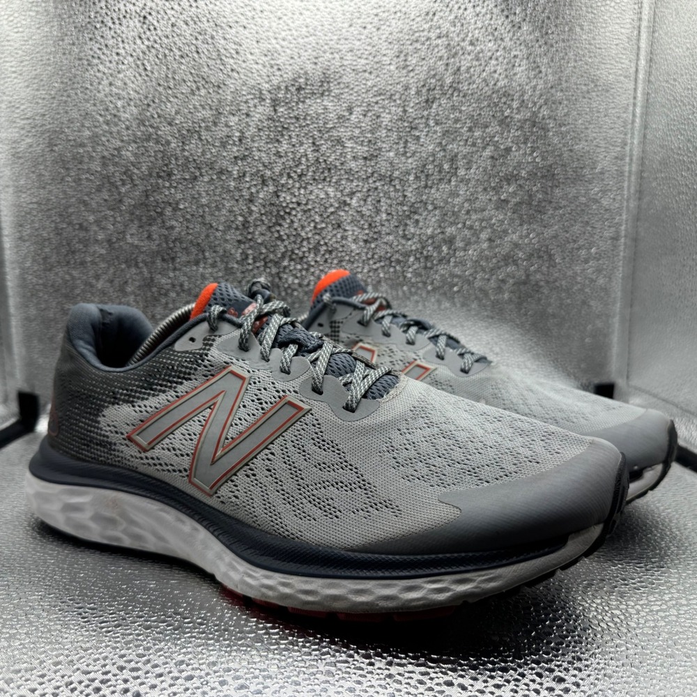 Size 11 New Balance 680v7 Running Shoes Mens Grey Excellent Fresh Foam M680LG7